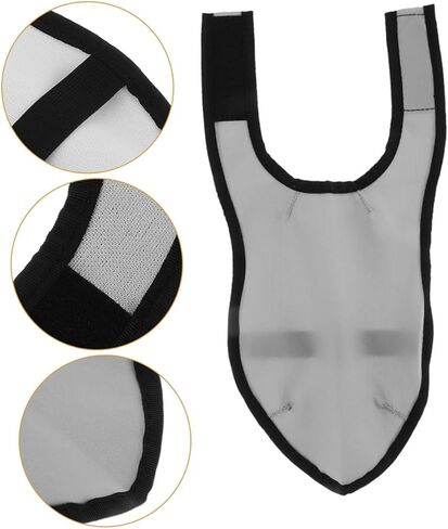TEHAUX Reusable Non-slip Shoe Covers for Hair Stylists, Breathable Protective Overshoes for Barbers, Large Size Gray Pair for Salon and Indoor Use in Saudi Arabia