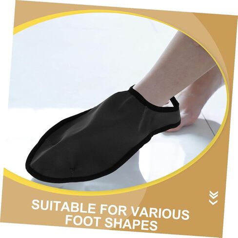 TEHAUX Reusable Non-slip Shoe Covers for Hair Stylists, Breathable Protective Overshoes for Barbers, Large Size Gray Pair for Salon and Indoor Use in Saudi Arabia