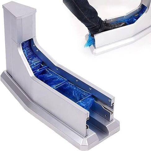 Automatic Shoe Cover Dispenser with 200 Disposable Plastic Covers, Portable Overshoes Machine for Cleanroom, Waterproof and Dustproof,for Home&Office in Saudi Arabia