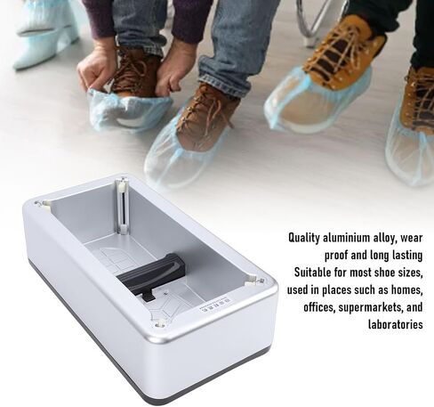 Shoe Cover Dispenser, Non Slip Automatic Machine, Stable Non Noise User Friendly Shoe Cover Disposable for Home Exhibition 15.9 X 8.3 X 4.9in (Style1) in Saudi Arabia
