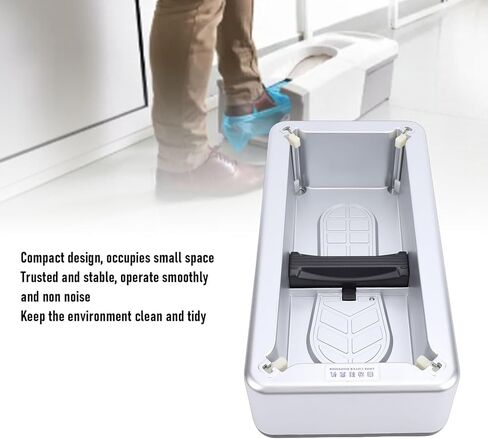 Shoe Cover Dispenser, Non Slip Automatic Machine, Stable Non Noise User Friendly Shoe Cover Disposable for Home Exhibition 15.9 X 8.3 X 4.9in (Style1) in Saudi Arabia