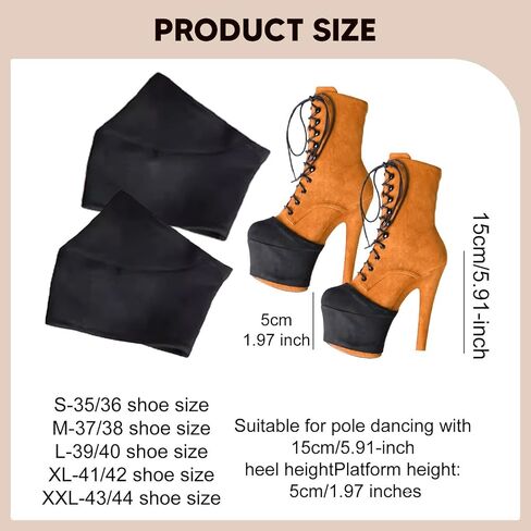 Colaxi Pole Dance Shoes Protectors,Shoe Socks High Resistance Professional for Women Non Slip Accessories Cover for Pole Dance, M in Saudi Arabia