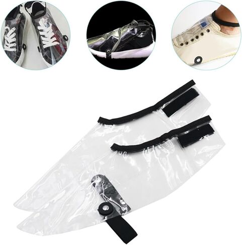 Holibanna Waterproof Hair Stylist Shoe Covers 2Pcs Large Size Haircut Shoes Cloth Protector for Barber Salon Anti-Wear Overshoes in Saudi Arabia
