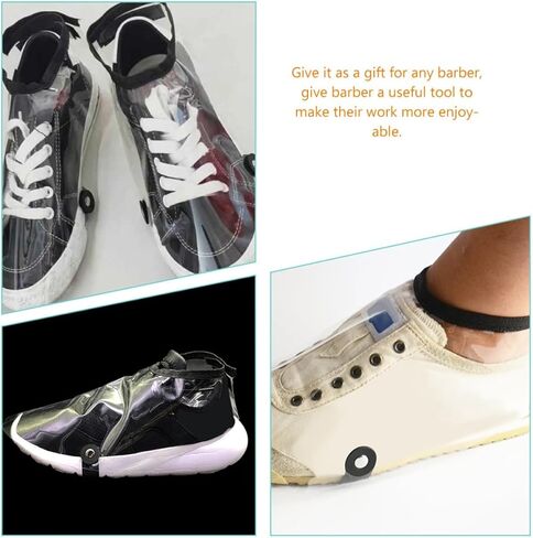 Holibanna Waterproof Hair Stylist Shoe Covers 2Pcs Large Size Haircut Shoes Cloth Protector for Barber Salon Anti-Wear Overshoes in Saudi Arabia