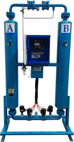 20FW Thermal-free Adsorption Air Compressor Dryer 110V 100W Inlet and Outlet Ports Threaded Pipe Size 1'' For 7.5-15KW Air Compressor in Saudi Arabia
