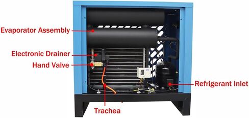 88CFM Compressed Air Dryer Refrigerated Type 110V 1000W Refrigerated Air Dryer Compressed ZG1'' Interface Pipe Diameter For 20HP Air Compressor in Saudi Arabia