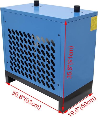 230CFM Compressed Air Dryer Refrigerated Type 220V 1000W Refrigerated Air Dryer Compressed ZG1.5'' Interface Pipe Diameter For 50HP Air Compressor in Saudi Arabia