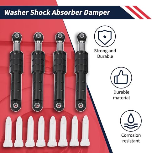 Washer Shock Absorber Damper Assembly 4PCS WH01X10727 Compatible with GE Washing Machine Replace 3029711 AP5793647 PS8756975 EAP8756975 PD00031365 in Saudi Arabia