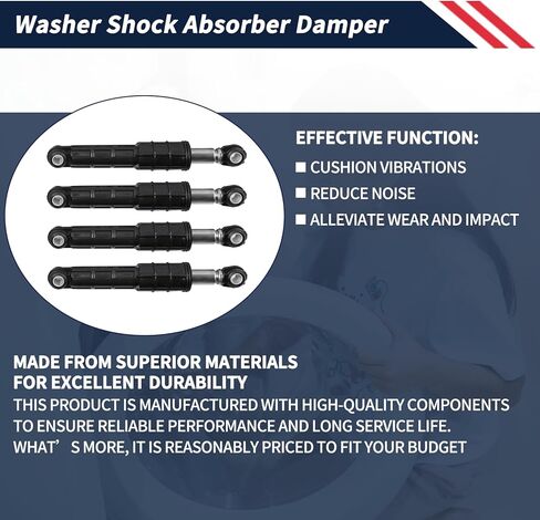 Washer Shock Absorber Damper Assembly 4PCS WH01X10727 Compatible with GE Washing Machine Replace 3029711 AP5793647 PS8756975 EAP8756975 PD00031365 in Saudi Arabia