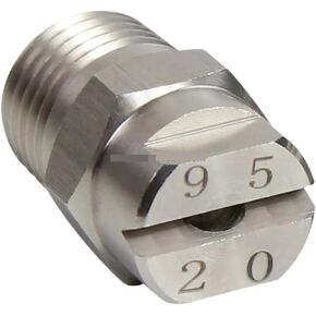 304 الفولاذ المقاوم للصدأ فوهة رش المروحة المسطحة 1/8 "BSPT الانحلال الضغط العالي للرش الدقيق (1/8 6530) in Kuwait