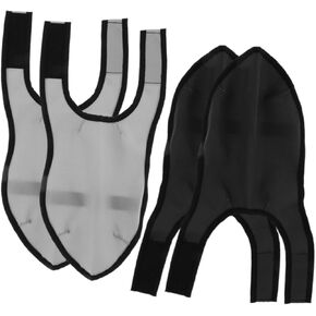 Generic 2 Pairs Reusable Non Slip Barber Shoe Covers for Hair Stylists Protective Haircut Shoe Protectors Ventilated Antipuncture Design for Indoor Outdoor Salon Use Fit in Kuwait