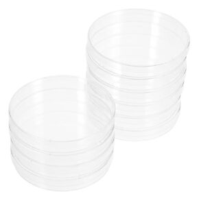 10 قطع من طبق ثقافة المختبر من Luxshiny، أطباق ثقافة الخلايا المستديرة للتجارب، خفيفة الوزن وأطباق الكيمياء للبحث والاستخدام المختبري in Kuwait