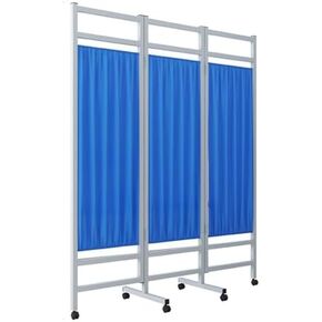 Room Dividers Panels,3 Panel Steel Hospital Privacy Screen Curtain with Wheels,Detachable Foldable Privacy Curtain,for Emergency Rooms,Wards,Beauty Salons,One Color in Kuwait