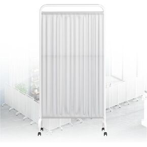 5-Panel Free Standing Folding Room Dividers, 6ft High Rolling Temporary Walls for Clinics, Patient Examination Spaces, Portable Privacy Screens - Color 5 in Saudi Arabia