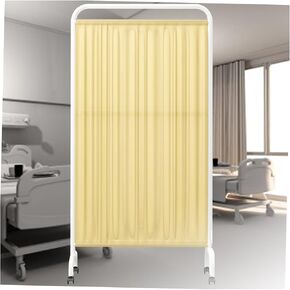 Portable 6ft Medical Privacy Screen on Wheels, 3-Panel Folding Room Divider for Patient Rooms, Beauty Salons & Health Pavilions - Pink Color in Saudi Arabia