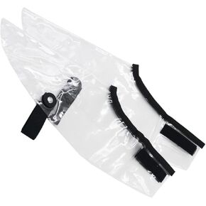 PartyKindom Waterproof Haircut Shoes Cover 2-Piece Cape for Hair Stylists Sturdy Hairdressing Accessories One Size Fits in Kuwait