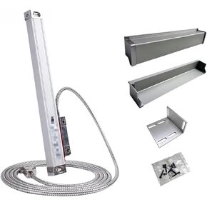 مقياس زجاجي DRO خطي نحيف 0.005 مم TTL 450 مم - 1000 مم مستشعر مسطرة شبكية لآلة مخرطة الطحن، طول العمل 600 مم -1 in Kuwait