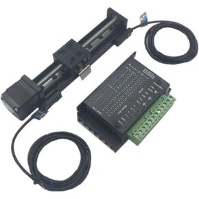 Mini T-Type Sliding Table Linear Stage with Limit Sensor 50-300mm Stroke Nema11 28mm Stepper Motor(Slide Stage Motor,4 pitch-200mm) in Kuwait