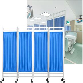 Portable Mobile Medical Privacy Screen, 6ft High Folding Room Divider for Clinics, Beauty Salons & Health Rooms, Standing Partition for Enhanced Patient Privacy in Saudi Arabia
