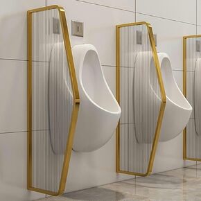 Toilet Screen with Urinary Screen Privacy Screen Panels for Urinal Environments, Urinary Partition Mounted On The Wall, Stainless Steel Frame,Rose Gold-Partition*1 in Saudi Arabia