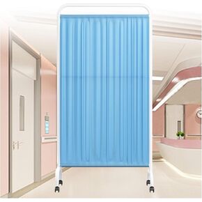 Folding Privacy Screen with 360° Wheels - 1-5 Panel Medical Room Divider, Portable Protective Screens for Office, Clinic, Hall, Restaurant Privacy Solutions in Saudi Arabia