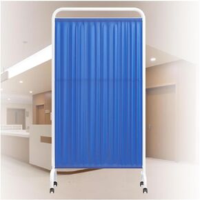 Portable Medical Privacy Screen Divider with Wheels, 2 Panel Freestanding Room Partition, 180cm High, Mobile Temporary Wall for Clinics, Salons, Hospitals, Wards, and Halls in Saudi Arabia