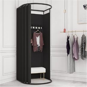 Fitting Room Clothing Store Clothing Store Fitting Room, Temporary Privacy Protection Dressing Room with Shading Curtain, Portable Changing Room Divider for Office Private Space, 6 Colour(Green,100x95 in Saudi Arabia