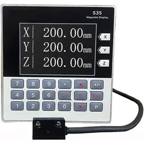 جهاز تشفير خطي، مجموعة LCD صغيرة لقراءة Tttl مغناطيسية ذات محورين مخرطة بصرية Sino موازين خطية إلكترونية قياس رقمي، مطحنة مخرطة تشفير قراءة رقمية، S35-3-4m-1 in Kuwait