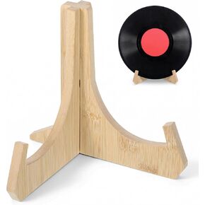 1 Pack Wooden Plate Stands for Display, 6 Inch Wooden Plate Display Stands, Picture Stand for Displaying Platter, Dish, Book, Photo and Plaque in Kuwait