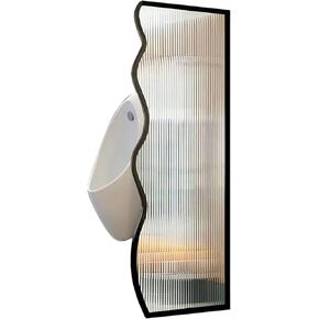 Wall-Mounted Urinal Privacy Screen - 3pcs Black Toilet Partition Divider for Men's Restrooms, Ideal for Schools, Kindergartens, and Shopping Malls, Room Separation Protection in Saudi Arabia