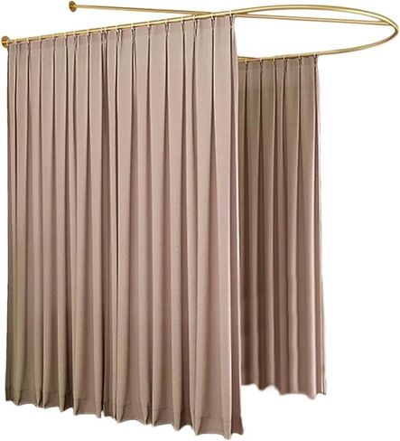 This Privacy Partition Curtain Rods, U-Shaped Long Support Rod Room Partition Tracks, Suitable for Fitting Rooms, Beauty Salons, Bedrooms and Hospitals(Purple,100x230cm) in Saudi Arabia