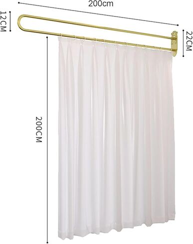 This Room Divider Curtains Kit for Privacy Protection, Beauty Salon Partition Curtains, Hospital Clinic Curtain Privacy Screen, for Beauty Salons, Shared Room Bedroom,White in Saudi Arabia