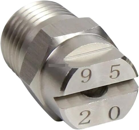 304 الفولاذ المقاوم للصدأ فوهة رش المروحة المسطحة 1/8 "BSPT الانحلال الضغط العالي للرش الدقيق (1/8 6530) in Kuwait