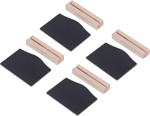 Mini Tabletop Chalkboard Signs, 10 Sets Double Sided Small Buffet Chalkboards with Wooden Base, for Bar Restaurant Cafe Home Decor in Saudi Arabia