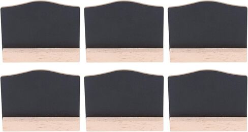 Mini Tabletop Chalkboard Signs, 10 Sets Double Sided Small Buffet Chalkboards with Wooden Base, for Bar Restaurant Cafe Home Decor in Saudi Arabia