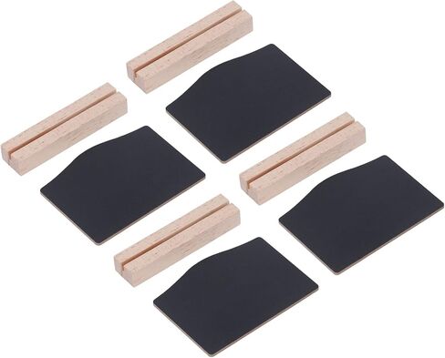 Mini Tabletop Chalkboard Signs, 10 Sets Double Sided Small Buffet Chalkboards with Wooden Base, for Bar Restaurant Cafe Home Decor in Saudi Arabia