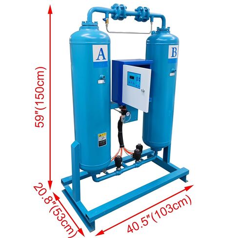 30FW Adsorption Air Dryer Thermal-Free Adsorption Drying System 1.5m³/min Treated Air Volume with 15-20KW Air Compressors in Saudi Arabia