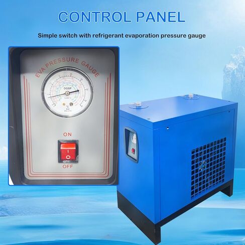 53 CFM High Temperature Refrigerated Dryer for Air Compressor Compressed Air Systems Air Dryer Refrigerated Type 110V 400W for 10HP Air Compressor in Saudi Arabia