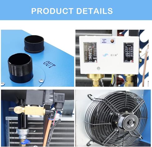 53 CFM High Temperature Refrigerated Dryer for Air Compressor Compressed Air Systems Air Dryer Refrigerated Type 110V 400W for 10HP Air Compressor in Saudi Arabia