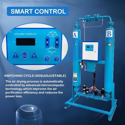 88 CFM مجفف هواء مضغوط بامتصاص غير حراري لضواغط الهواء 7.5-15KW 110 فولت in Saudi Arabia