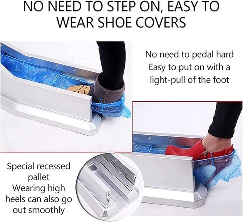 Lazy Shoe Cover Machine, Automatic Shoe Cover Dispenser, Capacity 50 Shoe Covers, No Electricity Required, for Cleanroom, Waterproof and Dustproof in Saudi Arabia