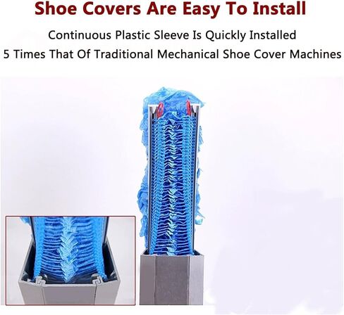 Automatic Shoe Cover Dispenser, Portable Overshoes Machine, No Electricity Required, Capacity 100 Shoe Covers, for Home, Office, in Saudi Arabia