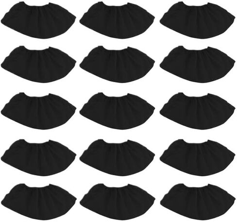 100Pcs Black Disposable Carpet Carpet Non Slip Medical Dustproof Indoor Medical Shoe Coverss Thick Nonwoven in Saudi Arabia