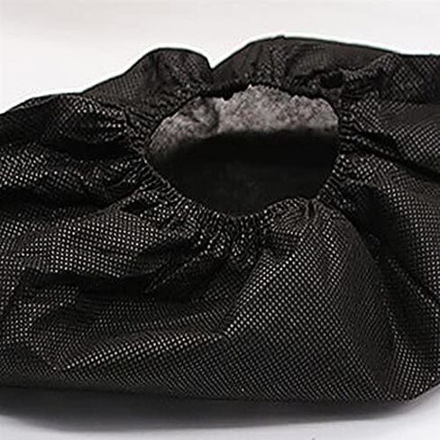 100Pcs Black Disposable Carpet Carpet Non Slip Medical Dustproof Indoor Medical Shoe Coverss Thick Nonwoven in Saudi Arabia