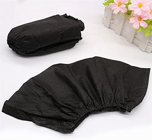 100Pcs Black Disposable Carpet Carpet Non Slip Medical Dustproof Indoor Medical Shoe Coverss Thick Nonwoven in Saudi Arabia