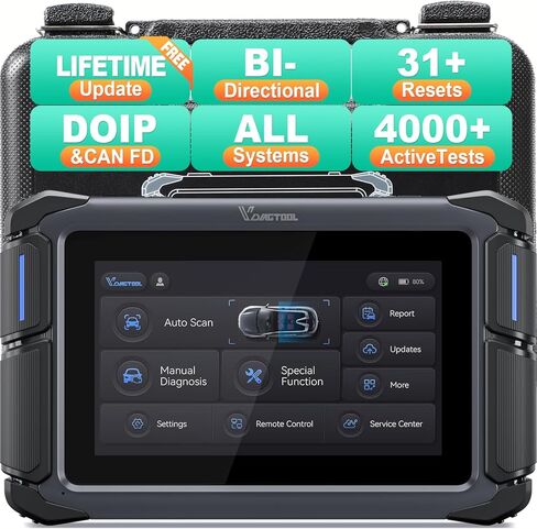 أداة المسح الضوئي ثنائية الاتجاه VDIAGTOOL VD70 Lite، ماسح ضوئي 2025 للسيارة، أداة تشخيص الماسح الضوئي OBD2، مسح النظام بالكامل، 31+ إعادة ضبط، CAN FD & DoIP in Saudi Arabia