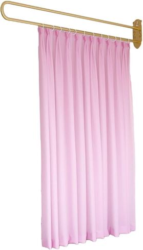 This Beauty Salon Room Partition Curtain, U-Shaped Support Rod Track System with Light-transmitting Privacy Partition Curtain for Beauty Salon, Clinic, Shared Bedroom(White,230cm/1PCS) in Saudi Arabia