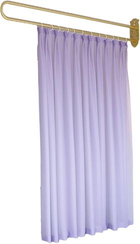 This Beauty Salon Room Partition Curtain, U-Shaped Support Rod Track System with Light-transmitting Privacy Partition Curtain for Beauty Salon, Clinic, Shared Bedroom(White,230cm/1PCS) in Saudi Arabia