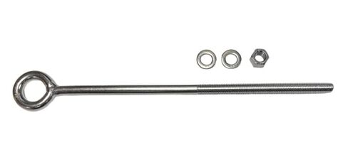 US STAINLESS Stainless Steel 316 Eye Bolt 1/2" x 14" UNC (1/2"-13 Pitch) Short Thread Marine Grade in Saudi Arabia