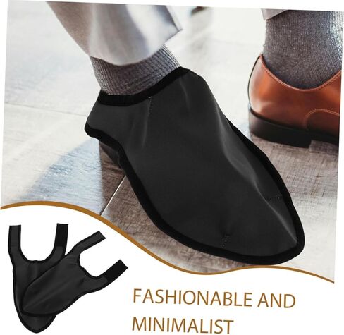 Generic 2 Pairs Reusable Non Slip Barber Shoe Covers for Hair Stylists Protective Haircut Shoe Protectors Ventilated Antipuncture Design for Indoor Outdoor Salon Use Fit in Saudi Arabia